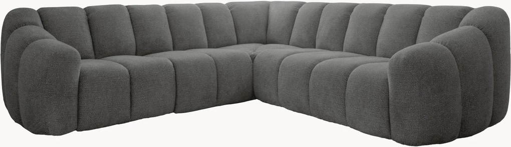 Divano angolare in ciniglia Shell