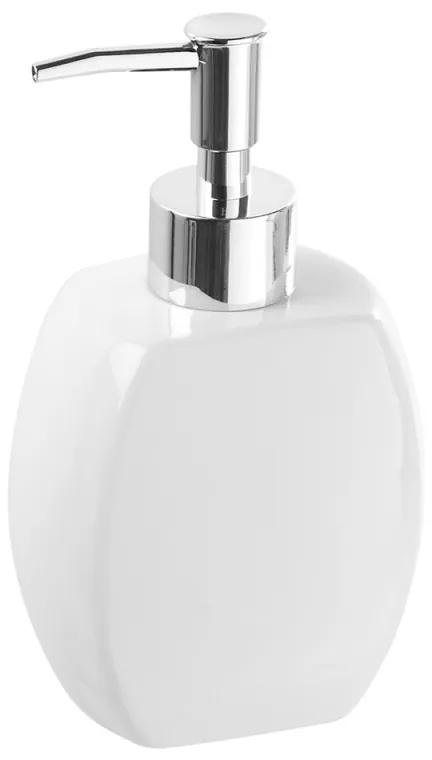 Dispenser sapone liquido da appoggio ceramica bianco