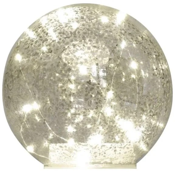 Decorazione natalizia LED — 20 LED, alimentazione 3x AA, sfere Ø 15 cm