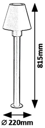 Rabalux 8845 - Lampada da esterno FAVARA 1xE27/14W/230V IP44