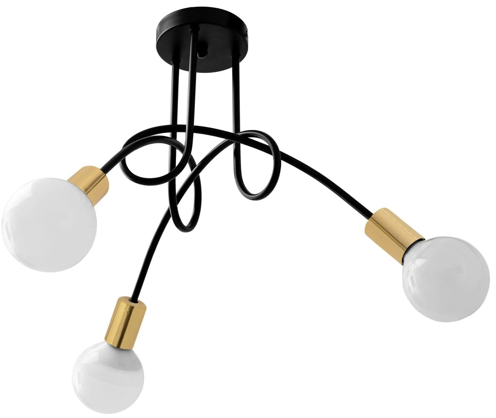Lampada Paradise 3 Black Gold APP517-3C