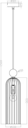 Lampadario a cavo PIEGA 1xE14/40W/230V ottone/bianco