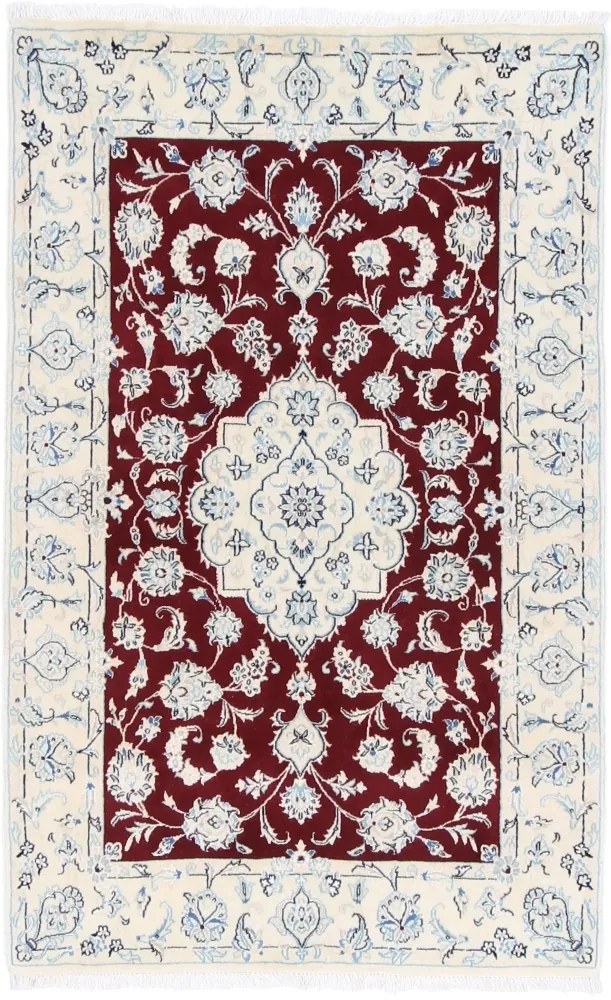 Nain Tappeto 150x100 Beige (Iran) Annodato A Mano