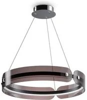 Lampadario A Sospensione Moderno Interstellar Metallo Grigio Luce Led 35W