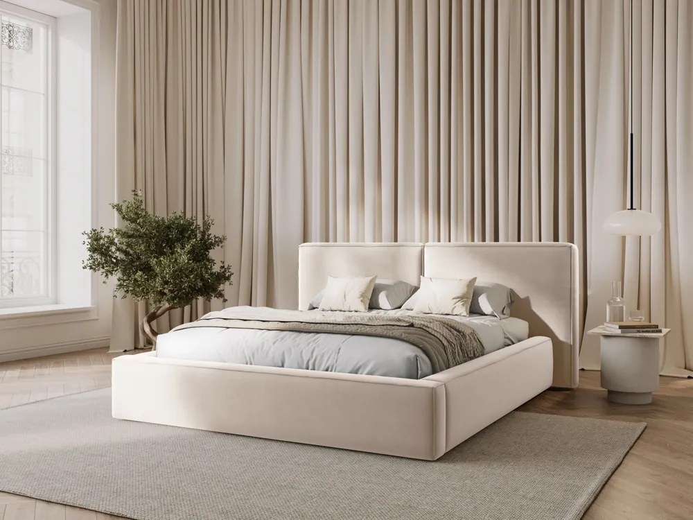 Letto Arendal in velluto - 140x200 cm