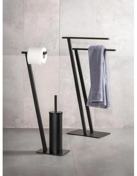 WENKO 24396100 - Porta asciugamani LIRIO 20x40 cm nero