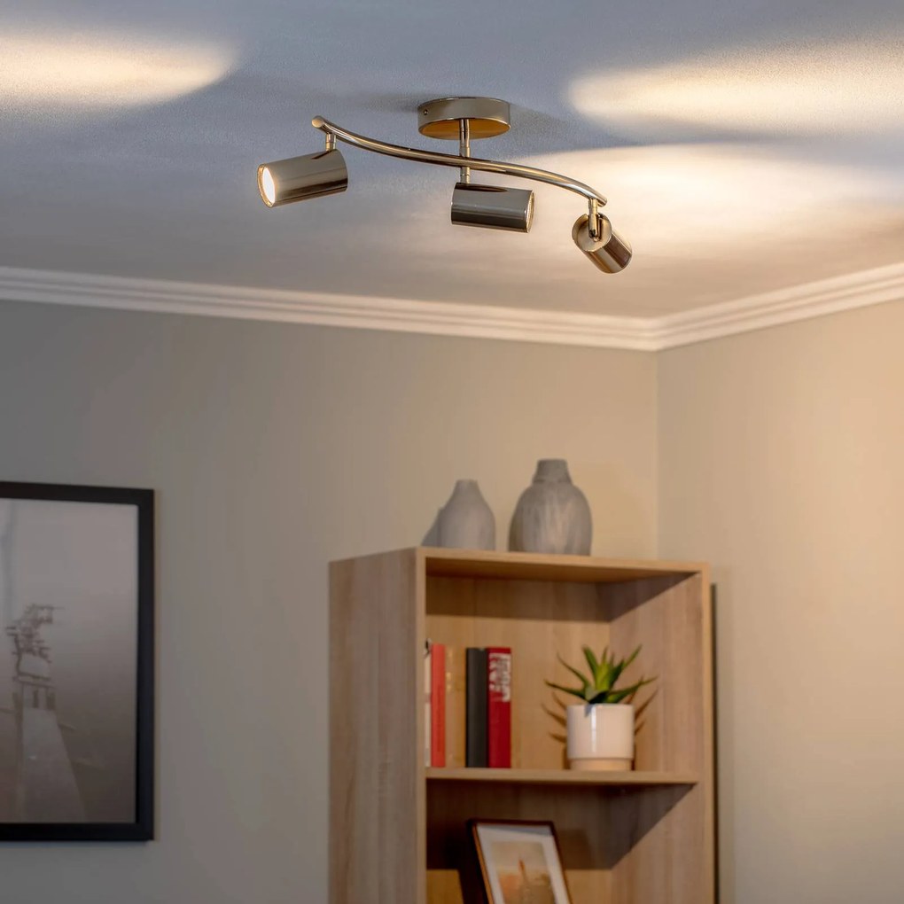 Lucea Faretto da soffitto Spotte, oro, a 3 luci