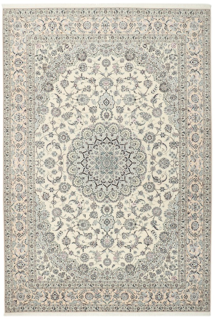 Nain Tappeto persiano 370x260 (Iran) Annodato A Mano