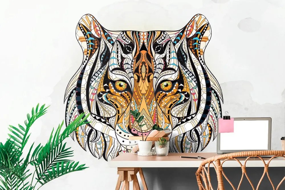 Carta da parati – Tigre in stile moderno