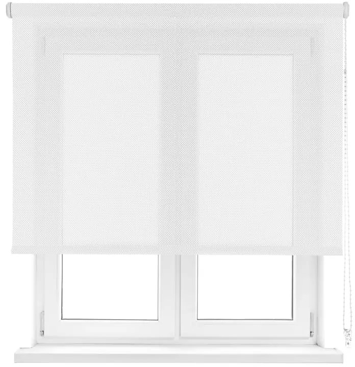 Tenda a rullo screen Amara 5% bianco 135x190 cm