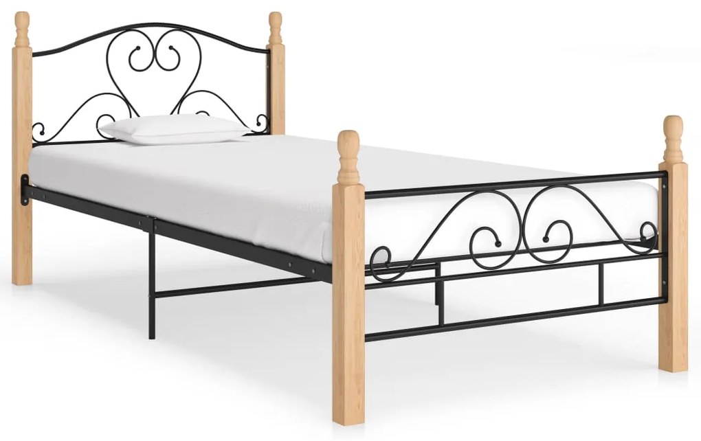 Giroletto Nero İn Metallo 90x200 Cm /