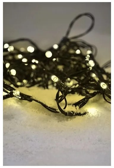 Solight 1V101-WW-Catena LED natalizia da esterno 100xLED/8 funzioni IP44 13m bianco caldo