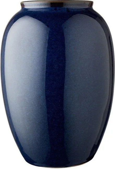 Vaso blu scuro in gres (altezza totale 25 cm) Gastro Dark Blue – Bitz