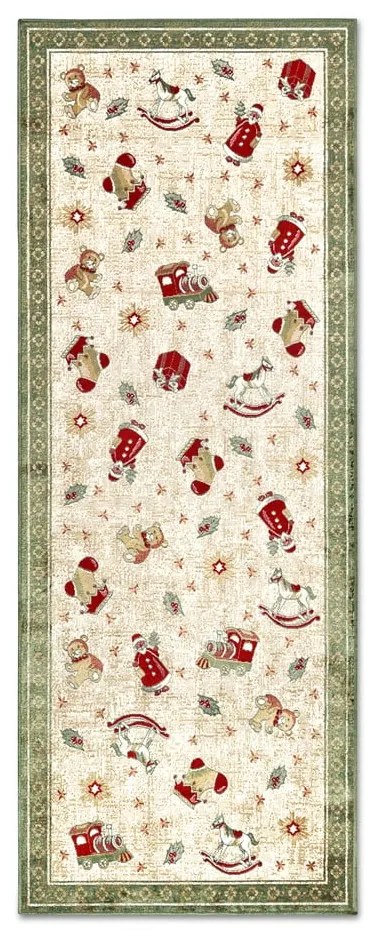 Passatoia verde natalizia in cotone 80x200 cm Toy's Delight Green Christmas - Villeroy&Boch