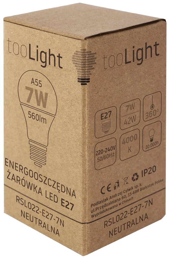 Bulbo LED RSL022 E27 7W Neutral