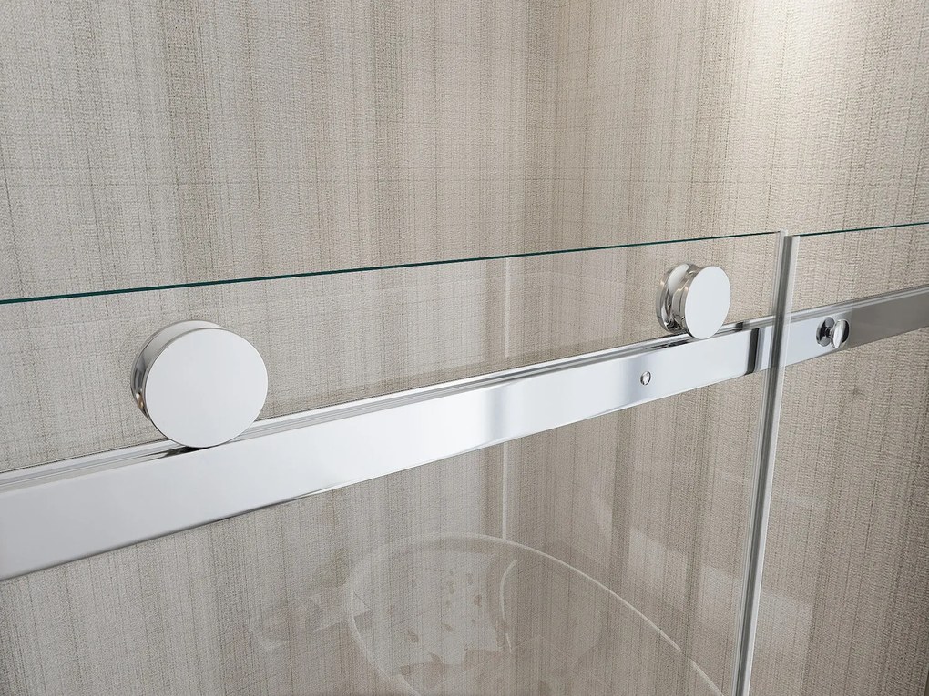 Porta Parete Doccia 120 cm 1 Anta Scorrevole in Cristallo Trasparente 8mm H190 Cristal...