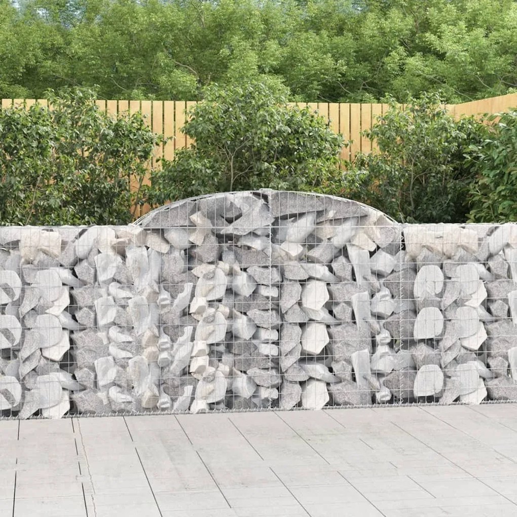 Cesti Gabbioni Ad Arco 15 Pz 300x30x100/120 Cm Ferro Zincato /