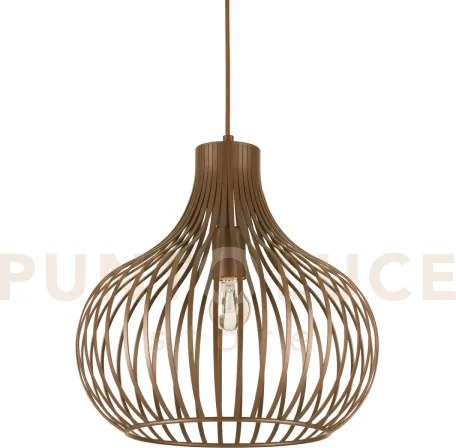 Onion sospensione in metallo marrone 1 luce attacco e27 38cm
