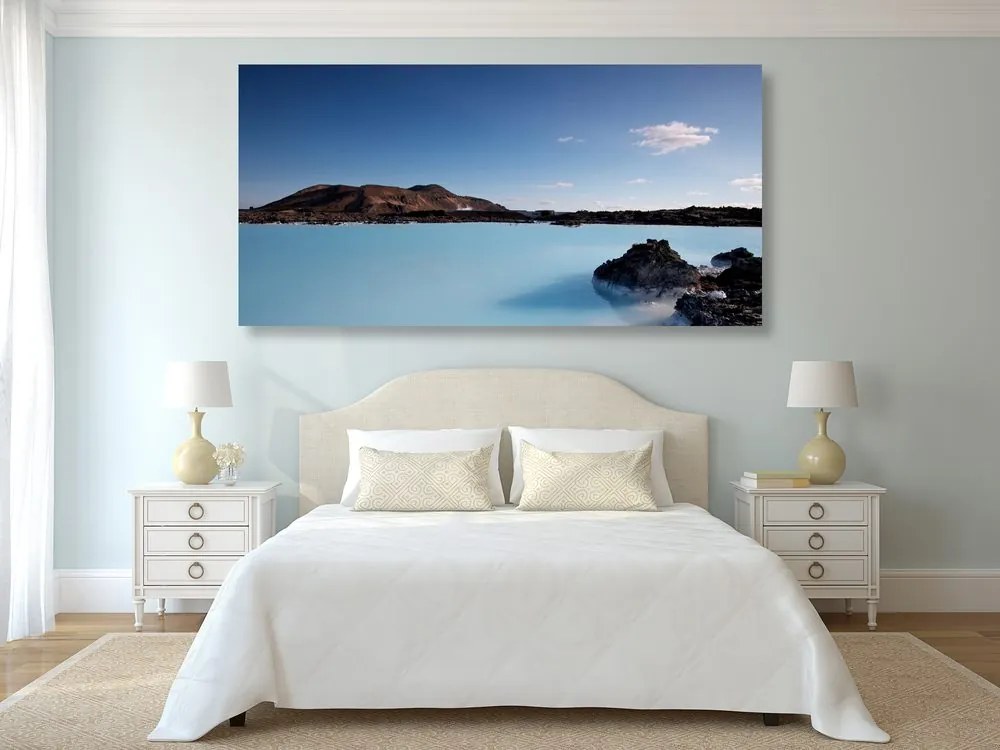 Stampa su tela – Laguna blu