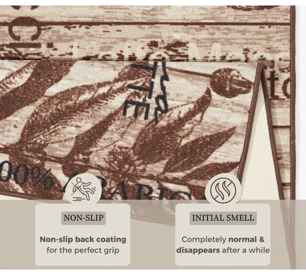 Runner da cucina marrone Delicious Coffee, 67 x 180 cm Delicious Coffee - Hanse Home