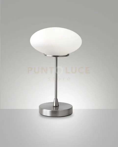 Jap da tavolo nichel satinato a led 3000k - 5w - 500 lm dimmerabile