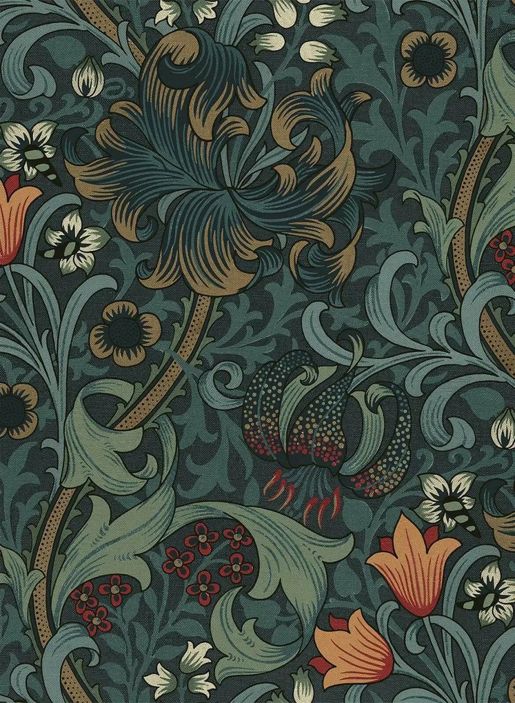 House of Hackney Carta da parati Golden Lily - Midnight 2025