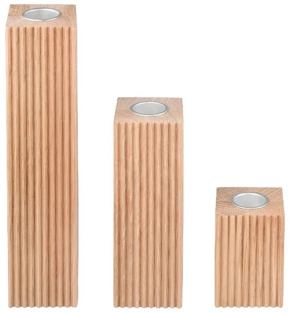 Dreva Portacandele 3 pcs. Quercia - Blomus