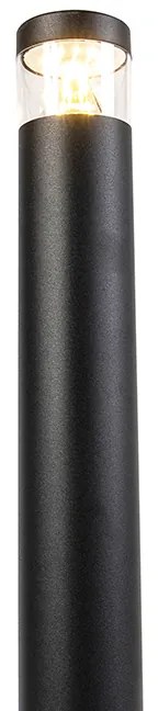 Lampada da esterno moderna nera 100 cm IP44 con LED - Roxy