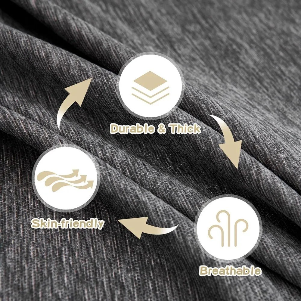 Copridivano grigio scuro per divano a 3 posti Talo – Filumi