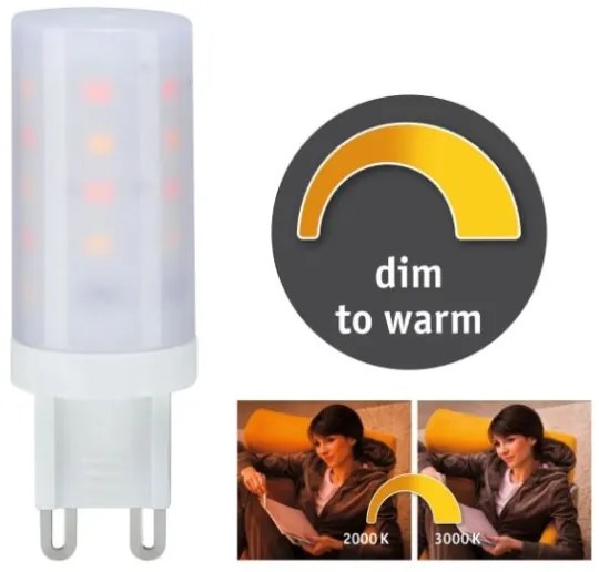 Lampadina LED dimmerabile G9/4W/230V 2000-3000K - Paulmann 28819