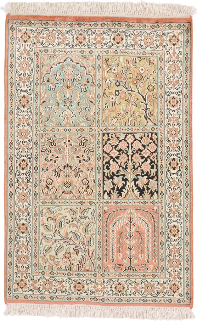 Cashmere Silk Tappeto orientale 100 x 60 (Indian) Annodato A Mano