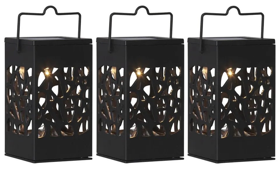 Set di 3 lanterne solari LED appese, altezza 11 cm Izola - Star Trading