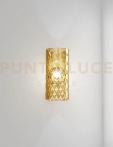 Armonia applique a parete 18 ambra balloton oro satinato 1 luce att...
