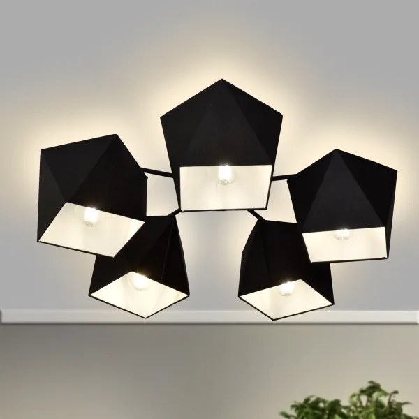 Lampadario ADAMANT 5xE27/15W/230V nero