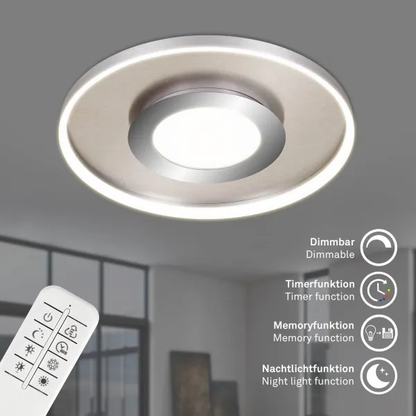Briloner 3640-012 - Lampada LED da soffitto dimmerabile 25W 230V 2700-6500K + DO