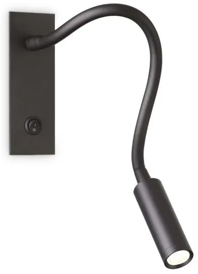 Ideal Lux - Lampada LED flessibile IO LED/3W/230V CRI 90 nera