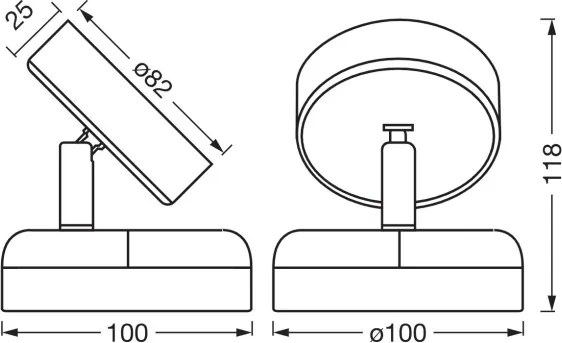 Osram - Lampada da parete ricaricabile dimmerabile NIGHTLUX LED/1,8W/5V nera
