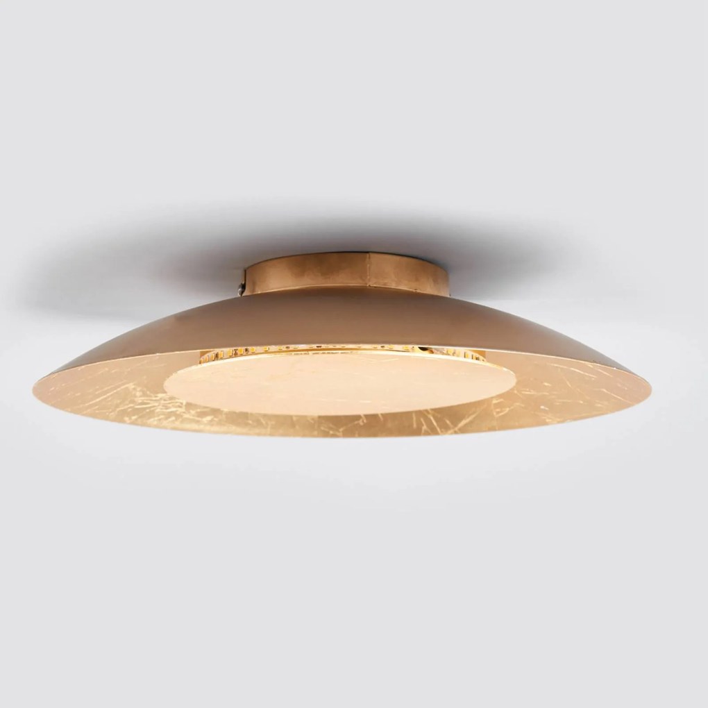 Plafoniera LED Lindby Keti, Ø 35 cm, oro, rotonda, metallo