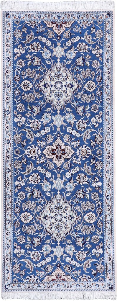 Nain Tappeto 90 x 210 (Iran) Annodato A Mano