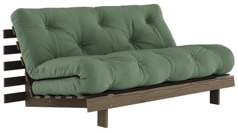 Divano letto verde 160 cm Roots - Karup Design