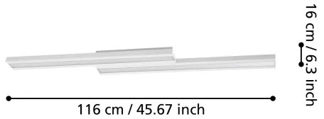Eglo 900022 - Plafoniera LED RGBW dimmerabile SALITERAS-Z LED/20,4W/230V