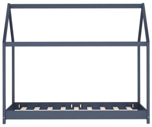 Giroletto per Bambini Grigio in Legno Massello di Pino 80x160cm