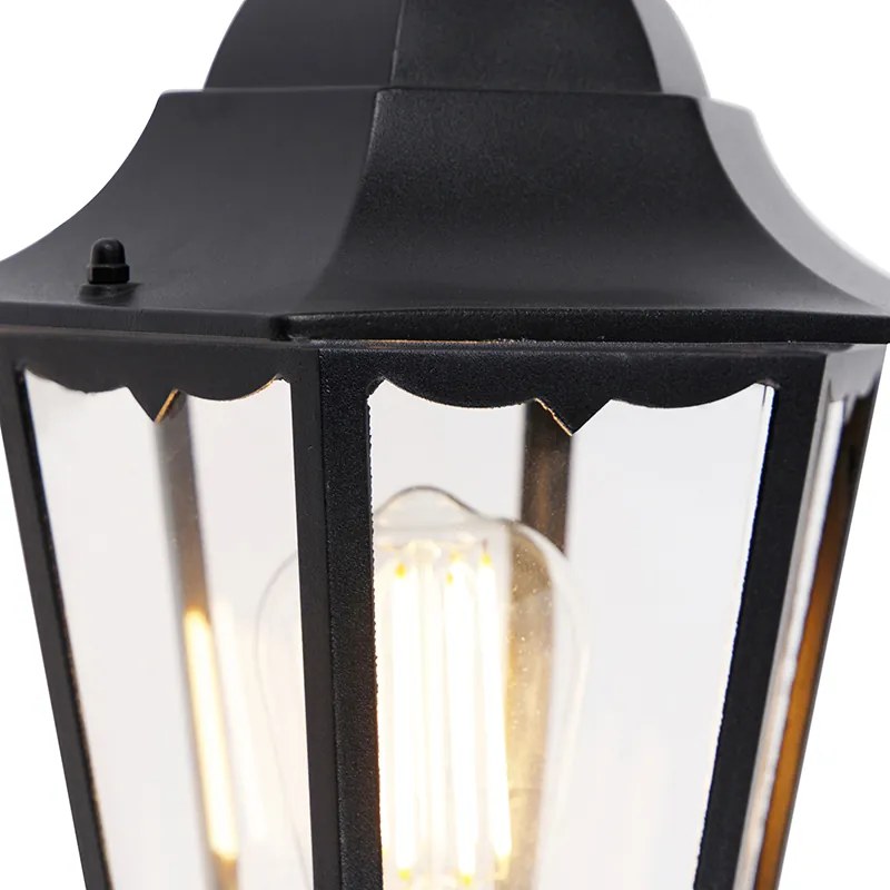 Applique da parete per esterni classica nera IP44 - Havana Up