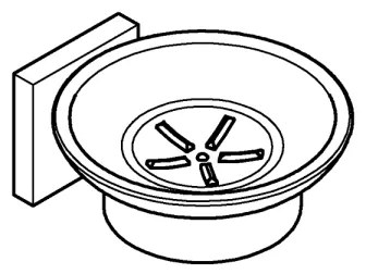 GROHE 410962430 - Portasapone START CUBE 110 x 56 x 125 mm nero