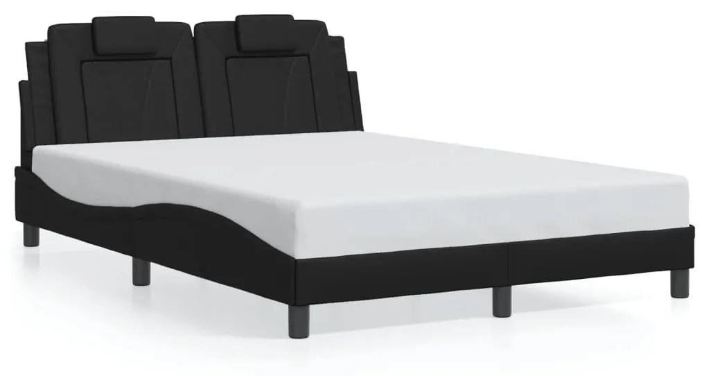 Giroletto Con Luci Led Nero 120x200 Cm İn Similpelle /