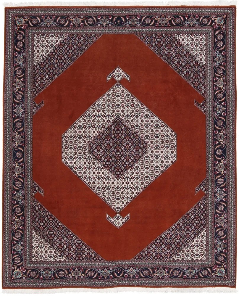 Tabriz Tappeto 250x200 Blu (Iran) Annodato A Mano