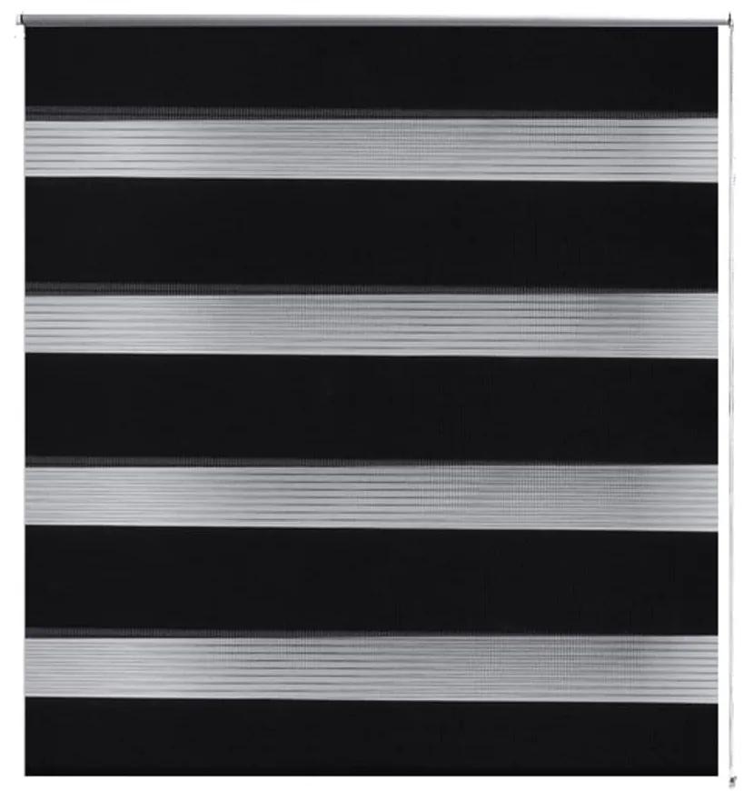 Tenda Oscurante a Rullo a Zebra 50 x 100 cm Nera