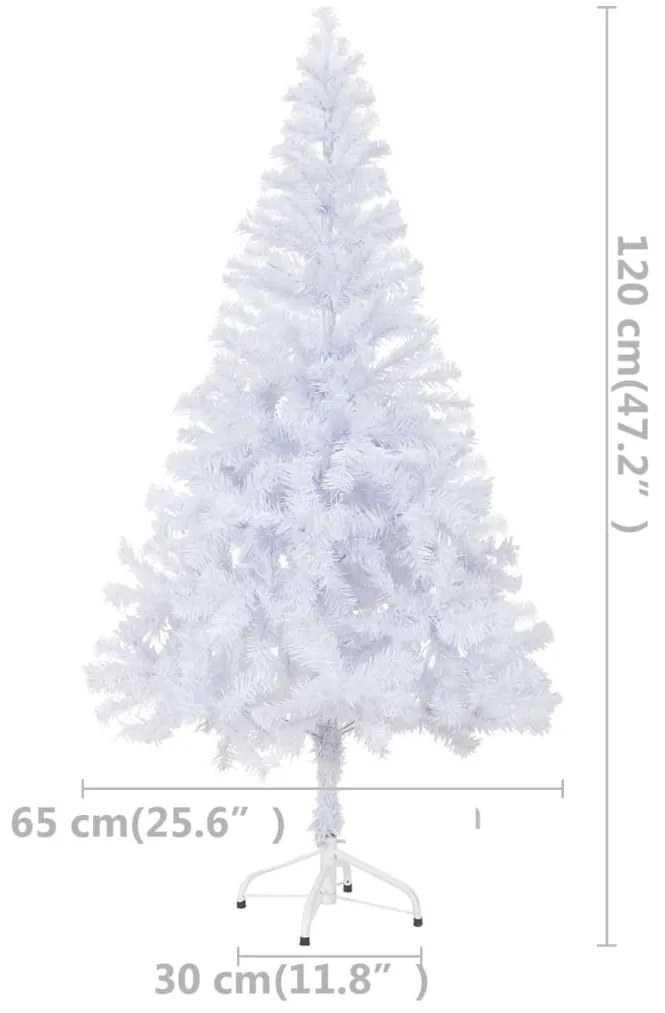 Albero di Natale Preilluminato con Palline 120 cm 230 Rami