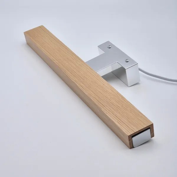 Brilagi-Illuminazione a LED per specchi da bagno WOODY MIRROR LED/8W/230V IP44 quercia/cromo