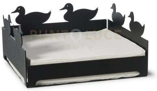 Portatovaglioli piccolo duck nero